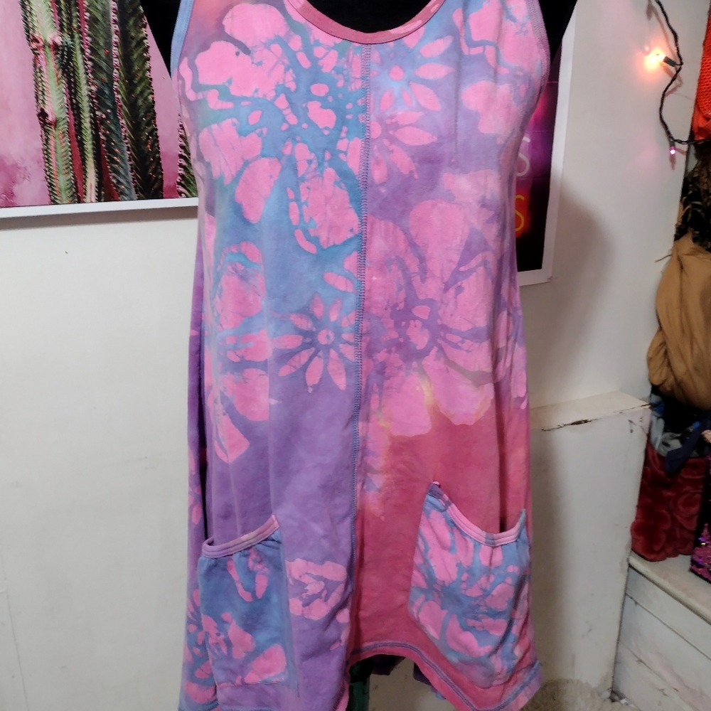 Winter Sun Y2K Tie Dye Dress